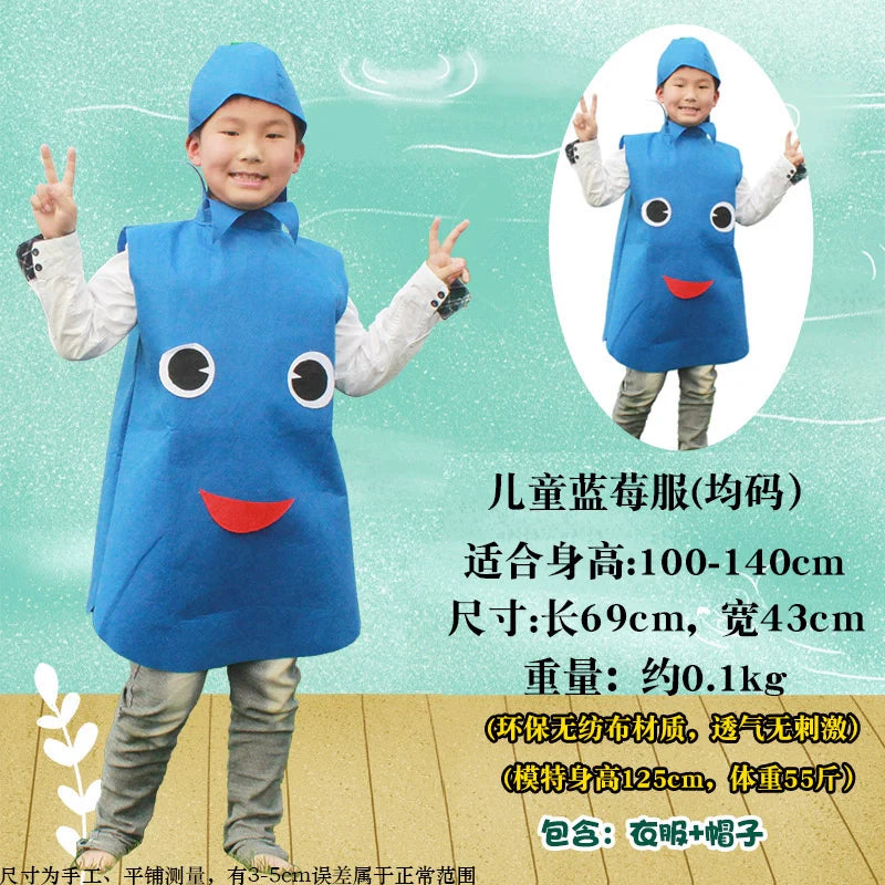 Children's Fruit and Vegetable Costume Environmental-Friendly