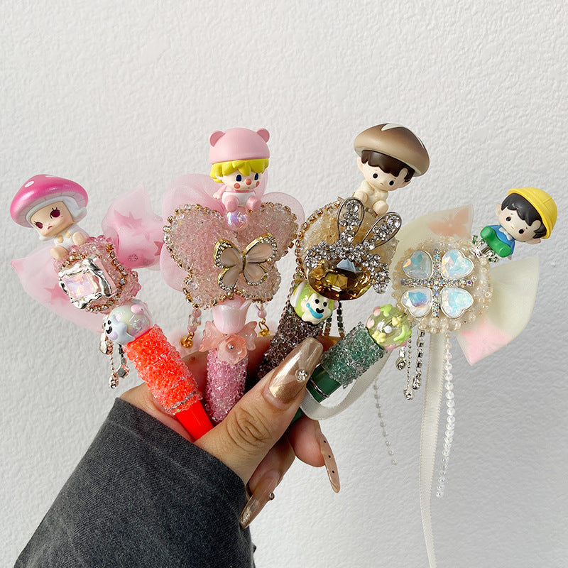 Beaded Pens Heavy Duty Hand-painted Diamond Beads Bow