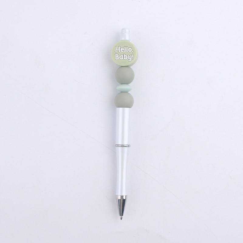 Cartoon Baby Round Silicone DIY Bead Pen
