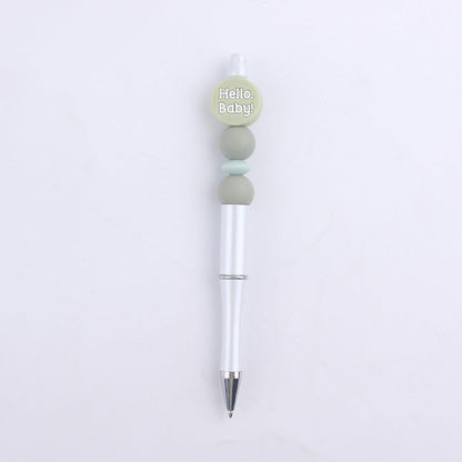 Cartoon Baby Round Silicone DIY Bead Pen