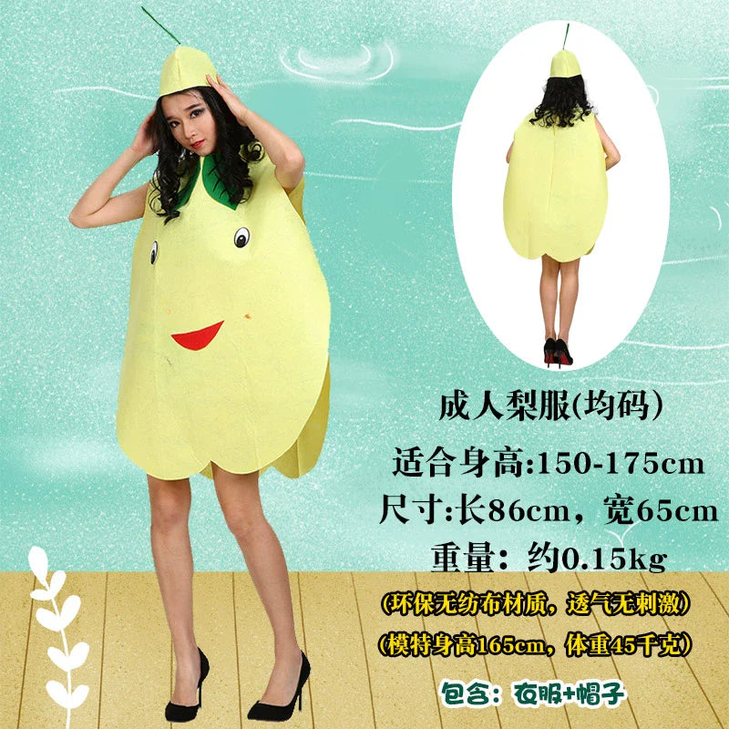 Children's Fruit and Vegetable Costume Environmental-Friendly