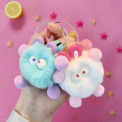 Cute Elf Plush Ball Keychains