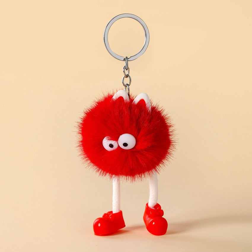 Cartoon Small Monster Animal Plush Keychain