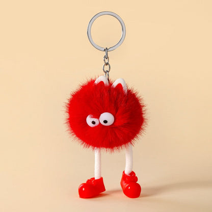 Cartoon Small Monster Animal Plush Keychain