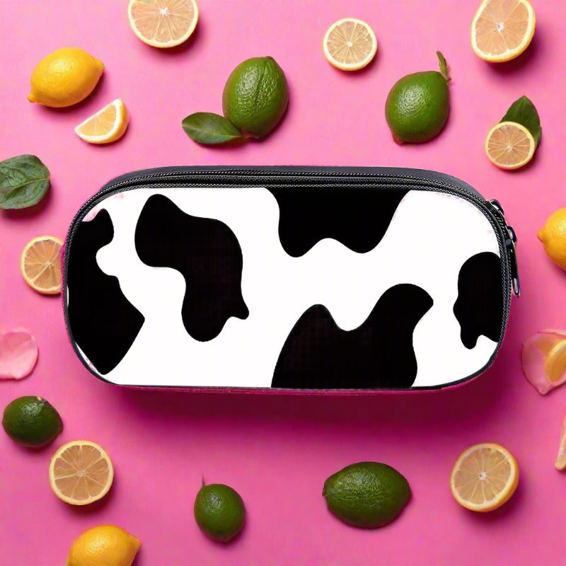 Cow Pattern Series Simple Polyester Pencil Case