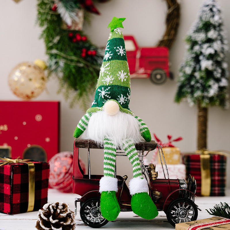 Christmas Decorations Faceless Doll Forest Old Man Snowflake