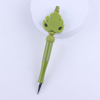 Cartoon Flower Silicone Handmade Beaded Ballpoint Pen