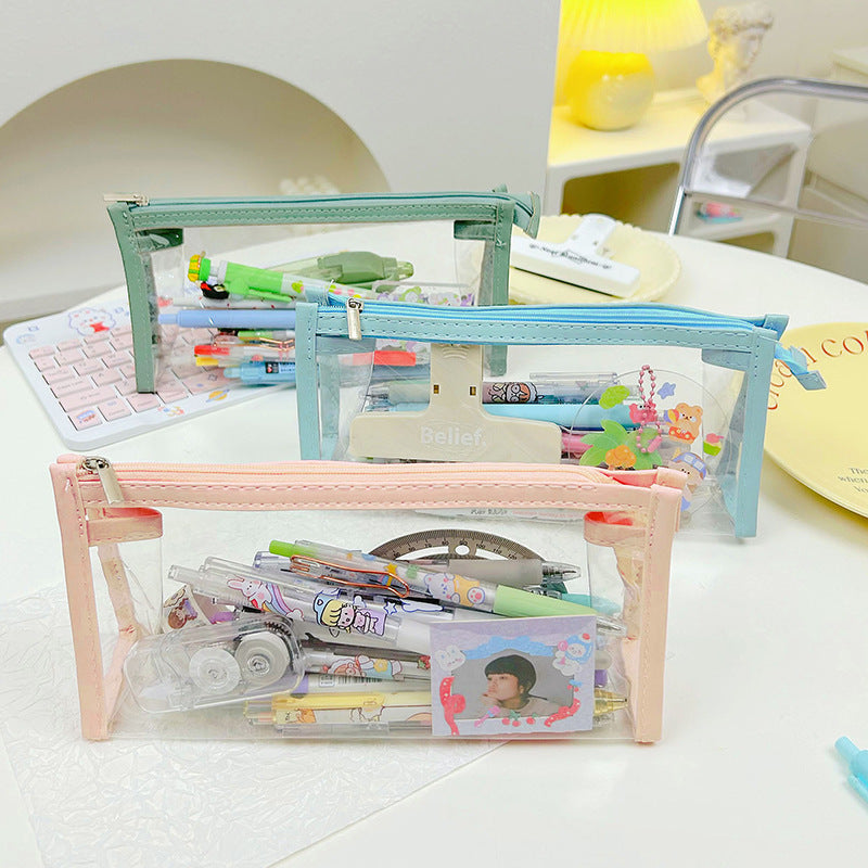PU Transparent Pencil Case