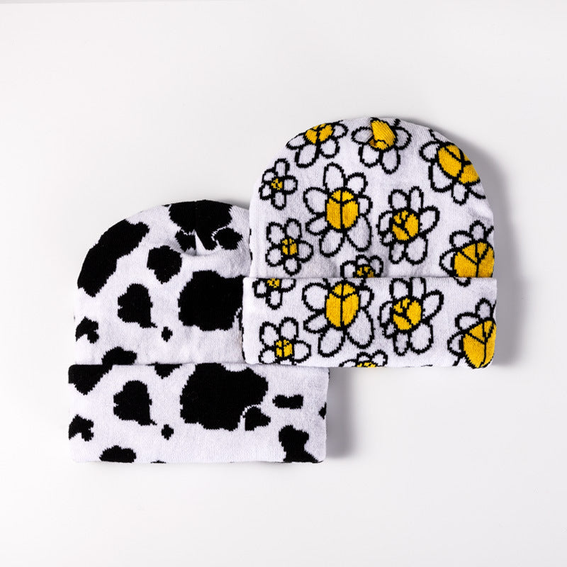 Wholesale Autumn and Winter Children's Cartoon Jacquard Knitted Beanie
