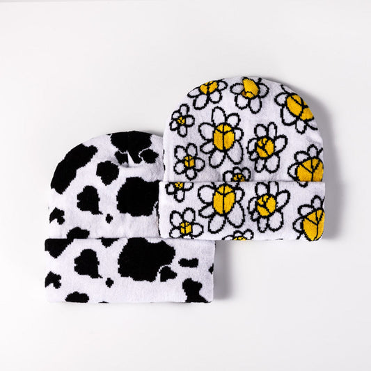 Wholesale Autumn and Winter Children's Cartoon Jacquard Knitted Beanie