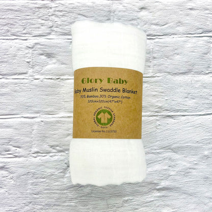 Double Bamboo Cotton Newborn Solid Color Gauze Blanket