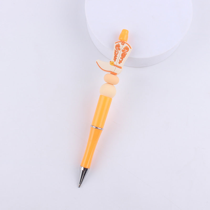 Cartoon Silicone Animal Bee Dog Beadable Silicone Ballpoint