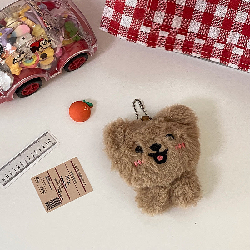 Shy Plush Teddy Bear Keychain