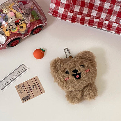 Shy Plush Teddy Bear Keychain