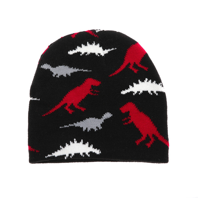 Wholesale Children's Warm Hat Fur Ball Christmas Tree Jacquard Knitted Hat