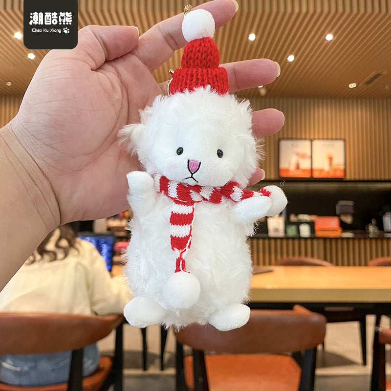 Christmas Plush Doll Keychains