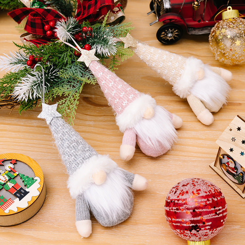 Polyester New Christmas Faceless Doll Doll Elderly Decoration