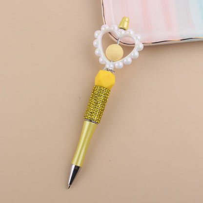 Beaded Pens Love Beaded Silicone Water Diamond Beaded