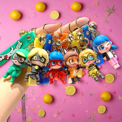 Cartoon Anime PVC Soft Keychain Creative Keychain