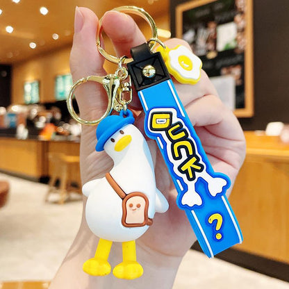 Bow Bear PVC Soft Keychain Cute Keychain