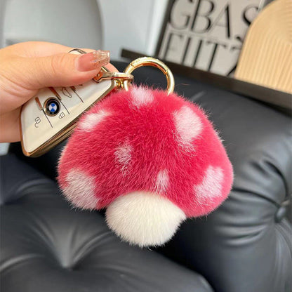 Plush Mushroom Keychain