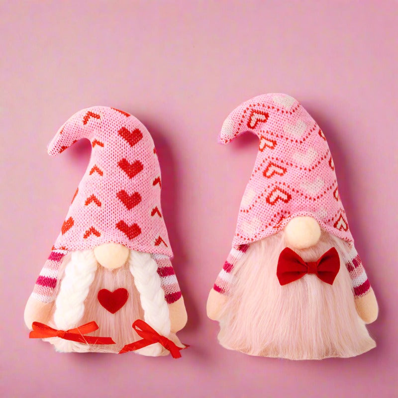 Non-woven Fabric Pink Valentine's Day Doll Ornaments