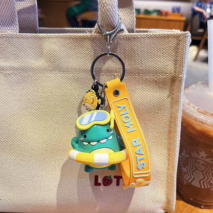 Wholesale Cartoon Dinosaur PVC Soft Keychain ACC-KC-HangLi003