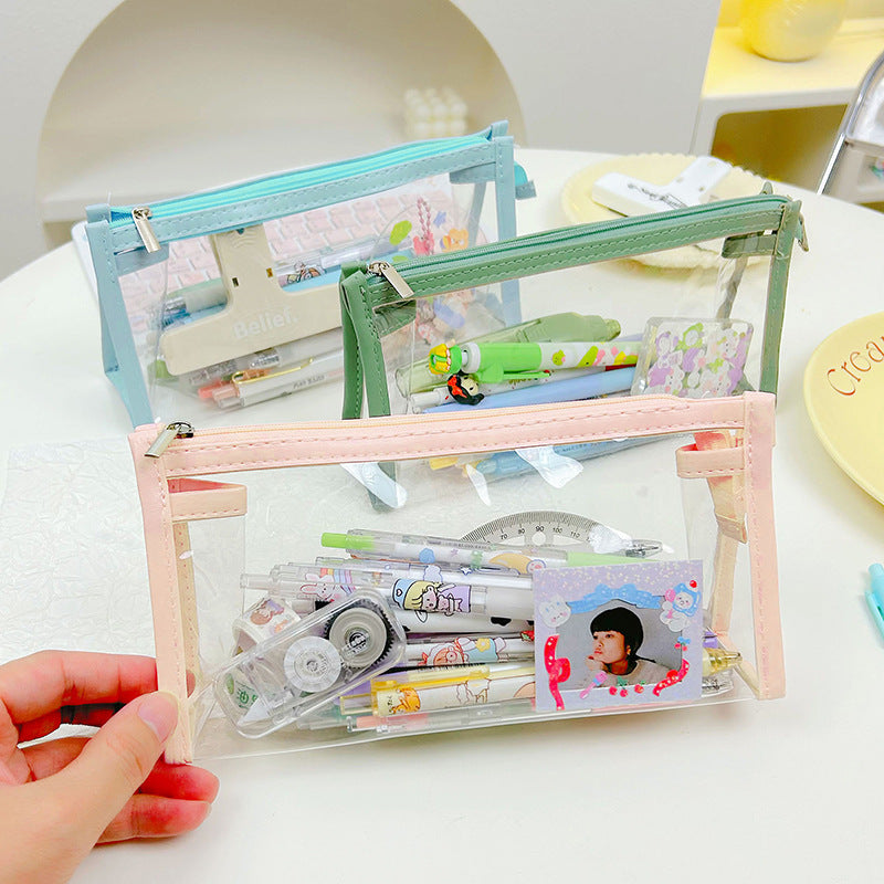 PU Transparent Pencil Case