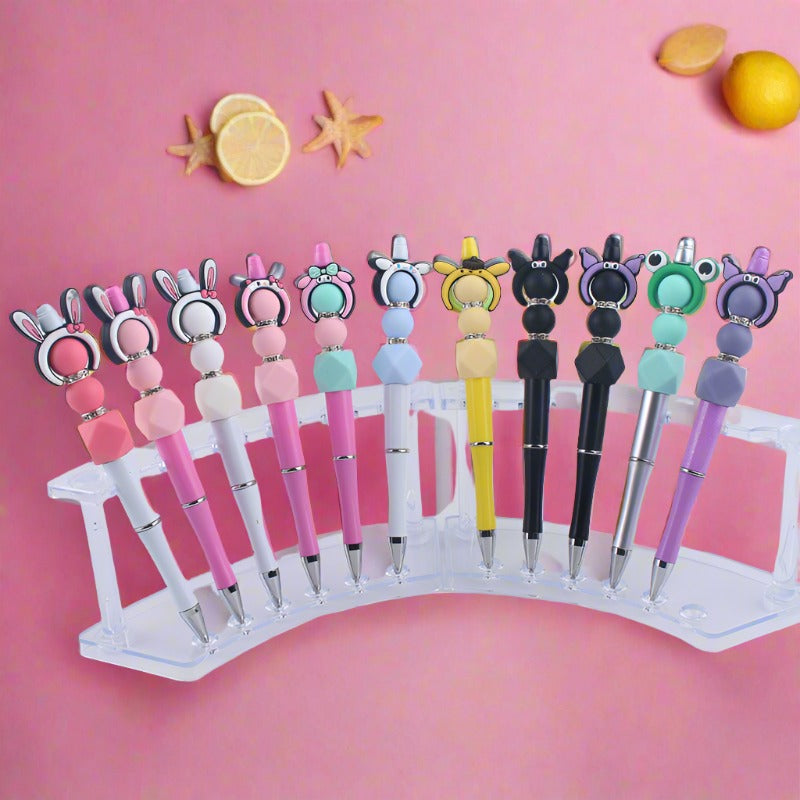 Beaded Pens Cartoon Silicone Beaded Pen