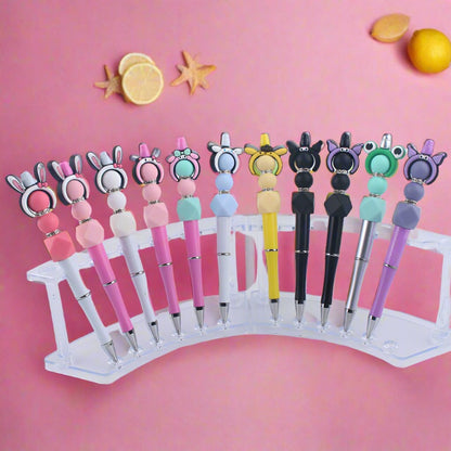 Beaded Pens Cartoon Silicone Beaded Pen