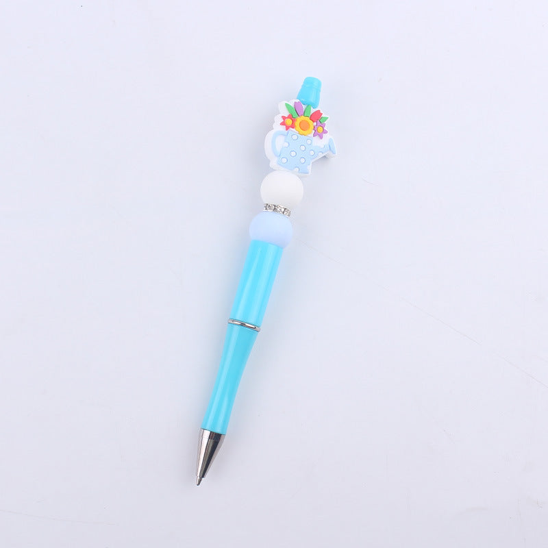 Beaded Pens DIY Cute Cartoon Vase Flower House