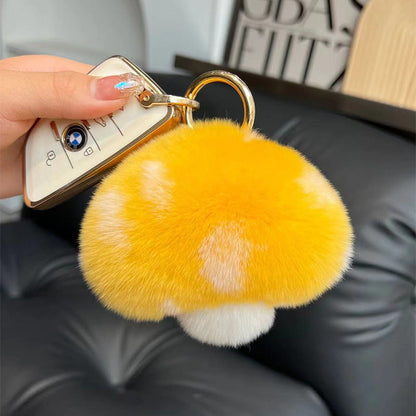 Plush Mushroom Keychain