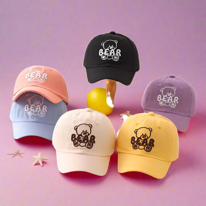 Cotton Embroidered Letter Children's Baseball Caps