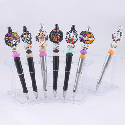 Beaded Pens DIY Creative Cute Cartoon Halloween Silicone