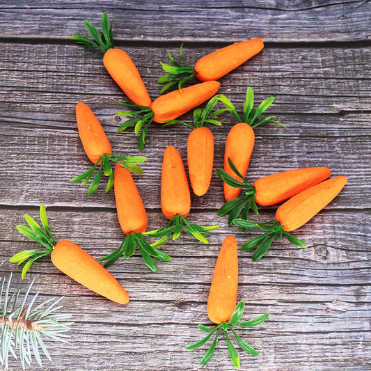Wholesale Children's Easter Foam Decoration 7cm Simulated Carrot
