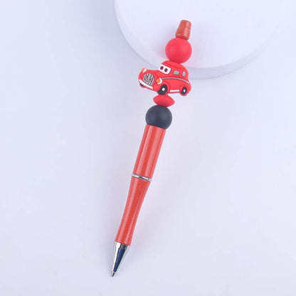 Cartoon Car Silicone Handmade Beaded Ballpoint Pen