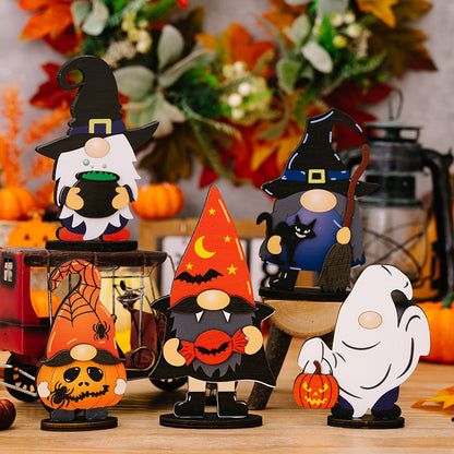 New Halloween Ghost Wood Ornaments