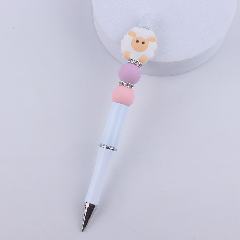 Cartoon Animal Silicone Handmade Beadable Pens