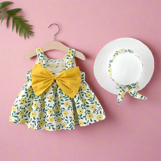 Wholesale Baby Girl Bowknot Princess Dress Cotton Baby Clothes