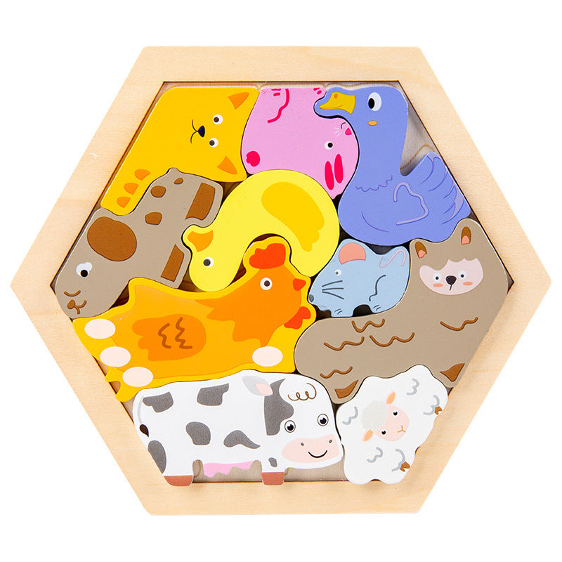 Wholesale Children's Educational Puzzles Wooden TOY