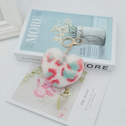 Imitation Lazy Rabbit Fur Love Fur Ball Key