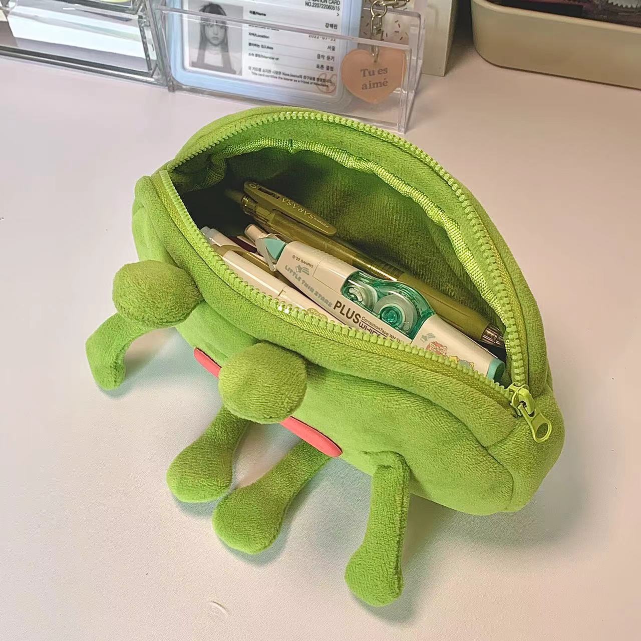 Large Mouth Frog Plush Pen Bags