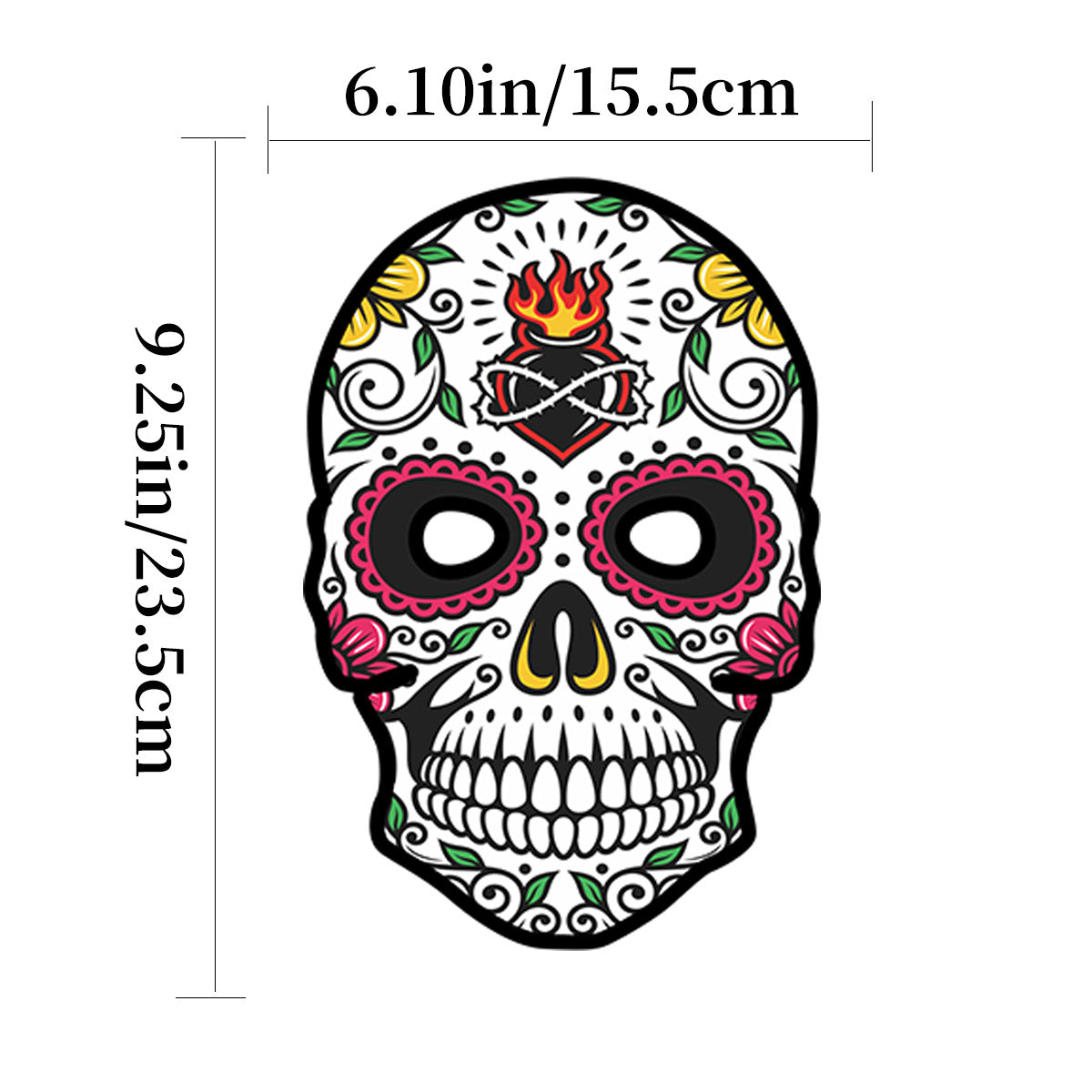 Halloween party masquerade paper skull ghost face diy mask