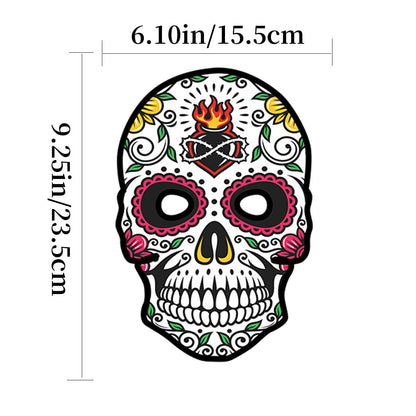 Halloween party masquerade paper skull ghost face diy mask