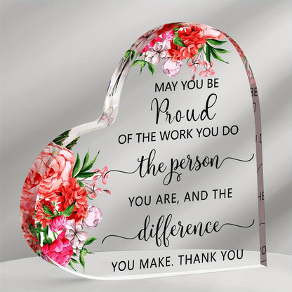 Transparent and Caring Acrylic Ornaments for Mother's