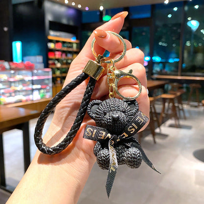 Cartoon Bear PVC Soft Keychain Creative Keychain