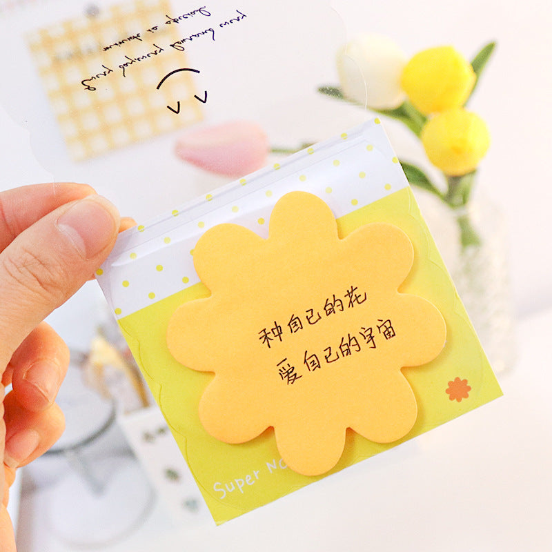 Shaped Fluorescent Note Stickers, Cartoon Paper Convenience Stickers
