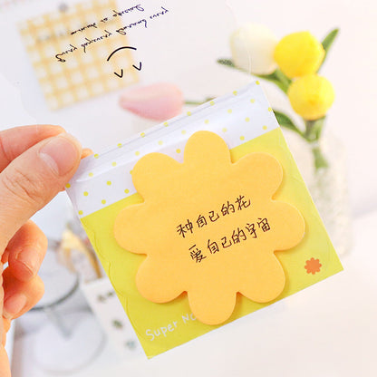 Shaped Fluorescent Note Stickers, Cartoon Paper Convenience Stickers