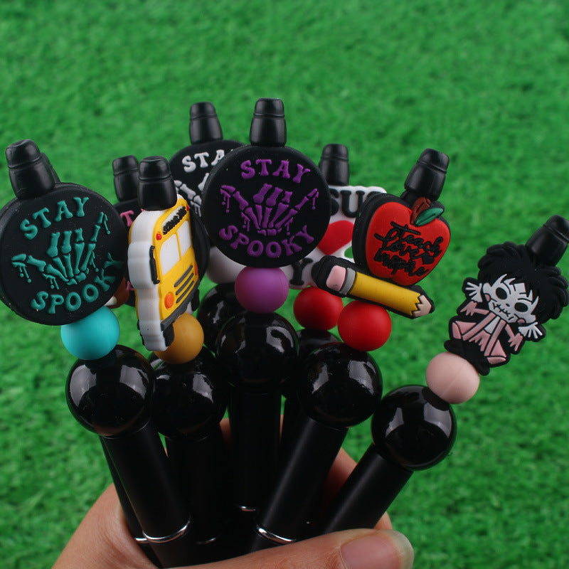 Cartoon Silicone Bead Pens
