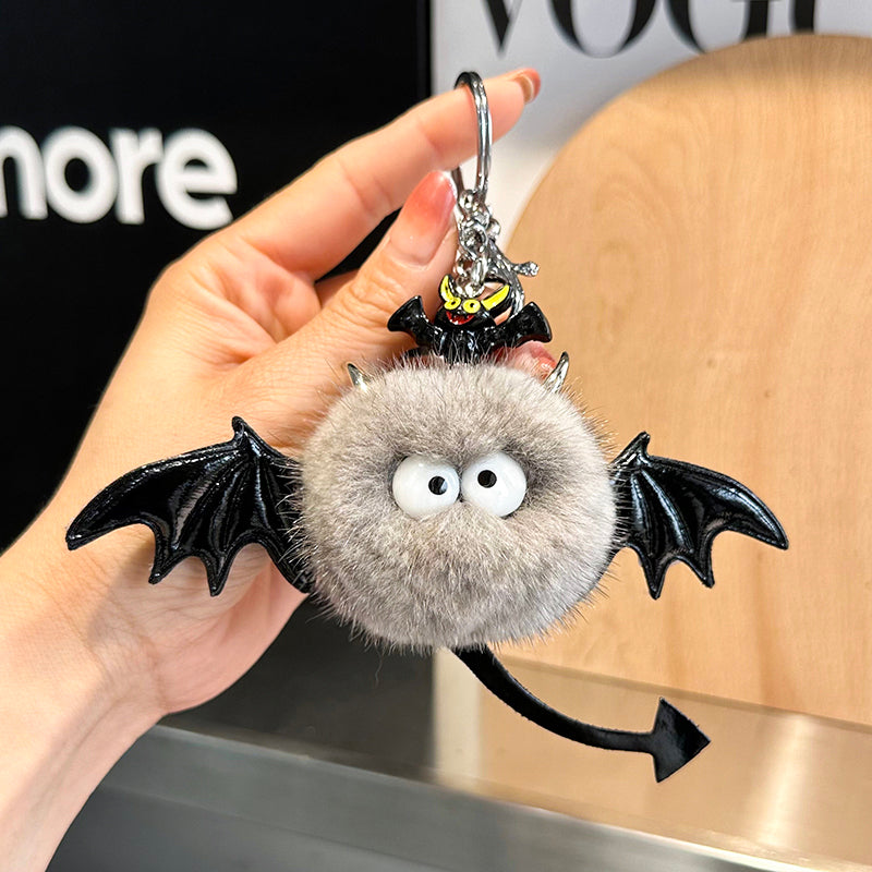 Little Devil Plush Pom Keychain